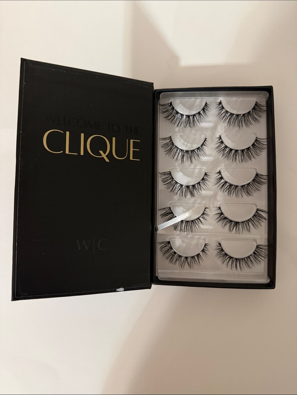 WINK CLIQUE 5-Pair Dramatic Black False Eyelashes